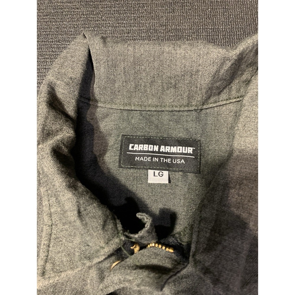 Carbon Armour Mens FR CAT 2 Coveralls Charcoal Gray Large New‎ Without Tags - Picture 2 of 6